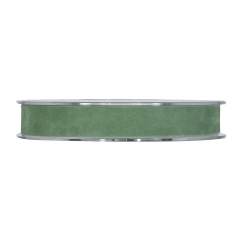 NASTRO MM15X7MT DOUBLE VELVET COBALTO VERDE